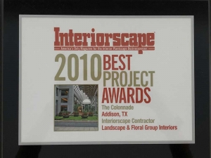 Landscape and Floral Interiorscape 2010 Best Projects Award