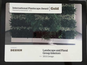 Landscape and Floral International Plantscape 2016 Gold 3500 Design Award