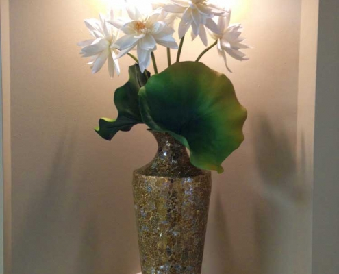 water lily arrangement